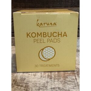 Karuna Kombucha Peel Pads 30 Ct Exfoliating Brighten Face Wipes NEW | MSRP = $38